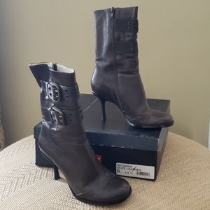 Steve Madden 2.5" heel khaki mid calf boot